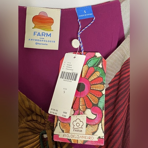 NWT Anthropologie Farm Rio Katalina Top Long Sleeves - Picture 6 of 8